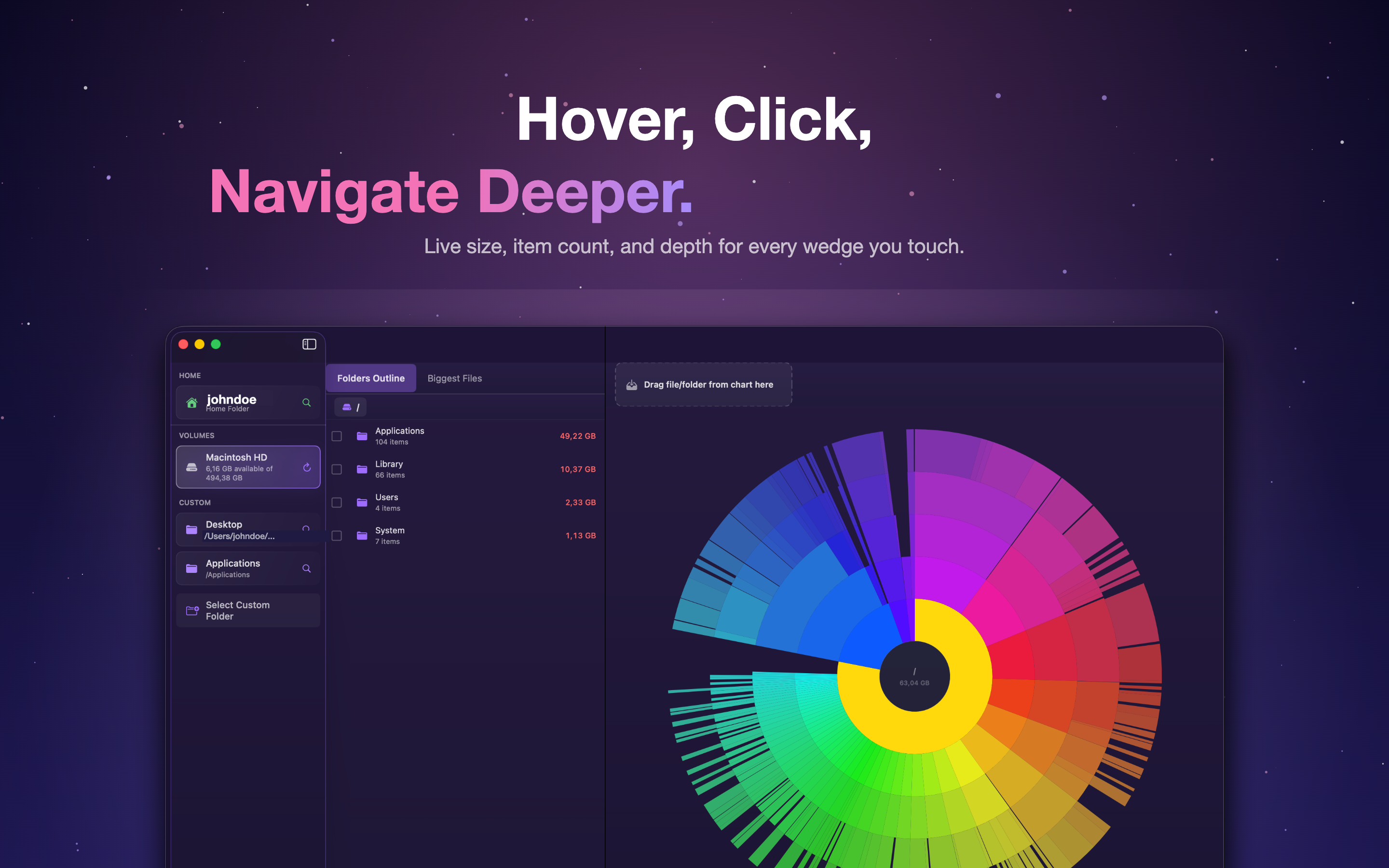 DiskMap AI detail tooltip
