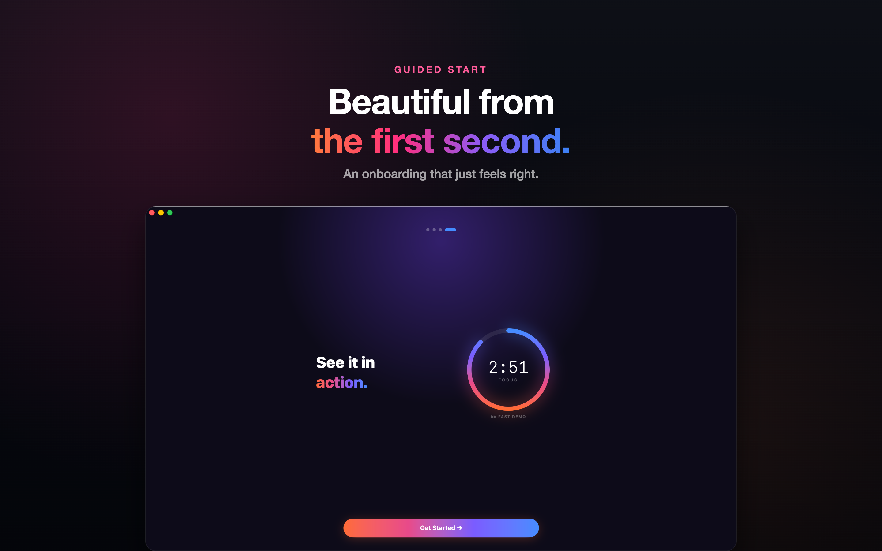 AI Pomodoro Timer onboarding